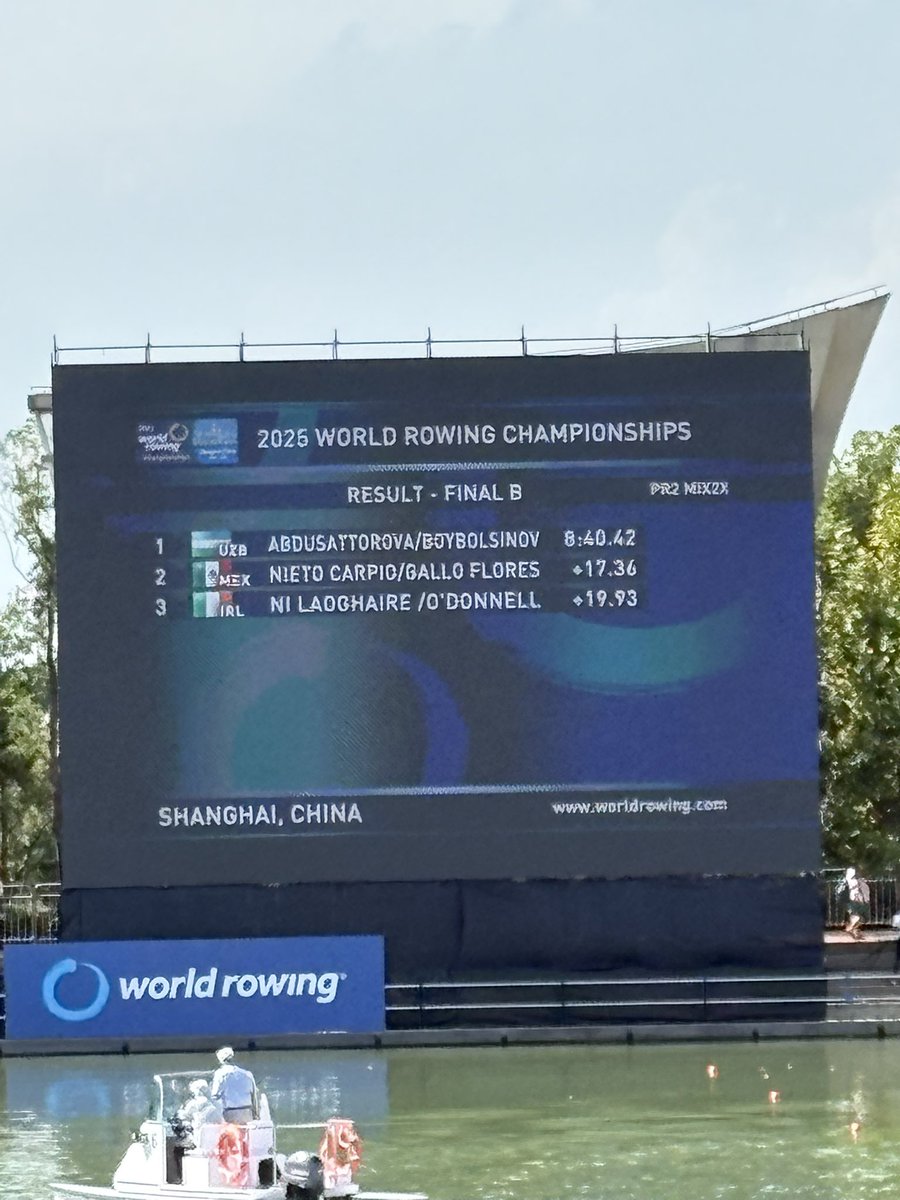 ¡Orgullo que inspira! 🇲🇽 
Celebramos el triunfo de los para atletas Liliana Gallo Flores y Miguel Ángel Nieto Carpio, tras obtener el 2º lugar en la final B de “The 2025 World Rowing Championships”, ubicándose en 8º lugar mundial.

#DiplomaciaDeportivaMX
#DiplomaciaPublicaMX