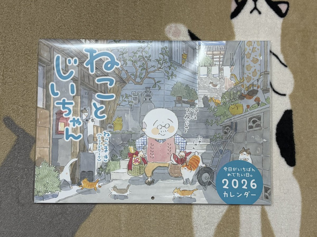 来年も一年お世話になります😊

#ねことじいちゃん #ねこまき
