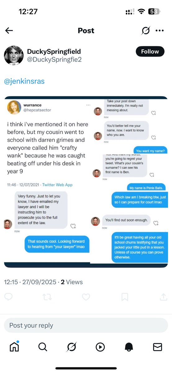 Brave old <a href="/DuckySpringfie2/">DuckySpringfield</a> posts on my feed, as I posted we have an Electoral Commission with apparent bias, then immediately blocks me so I can’t reply. I don’t think, even if true, that this should have any effect on how they treat electoral law….the moronic left in action!!