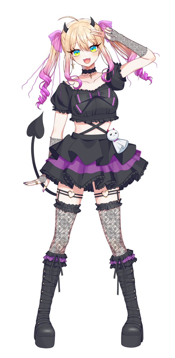 【お仕事】
空晴つゆり様（ <a href="/Sorahare_Tuyuri/">空晴つゆり🌟☔️🌟</a> ）の新衣装を
お仕立てさせていただきました！

天使と悪魔モチーフで今までと違った魅力が
詰まってます🩵🤍🩷🖤

ありがとうございました！