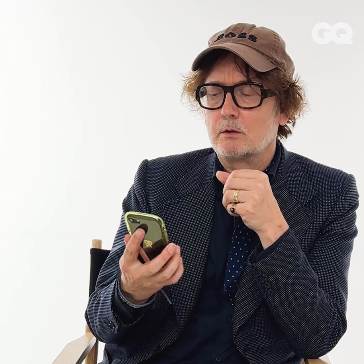 bro has got thousands of ££££s off us at this point and still rocking up to GQ with the fossilised iphone