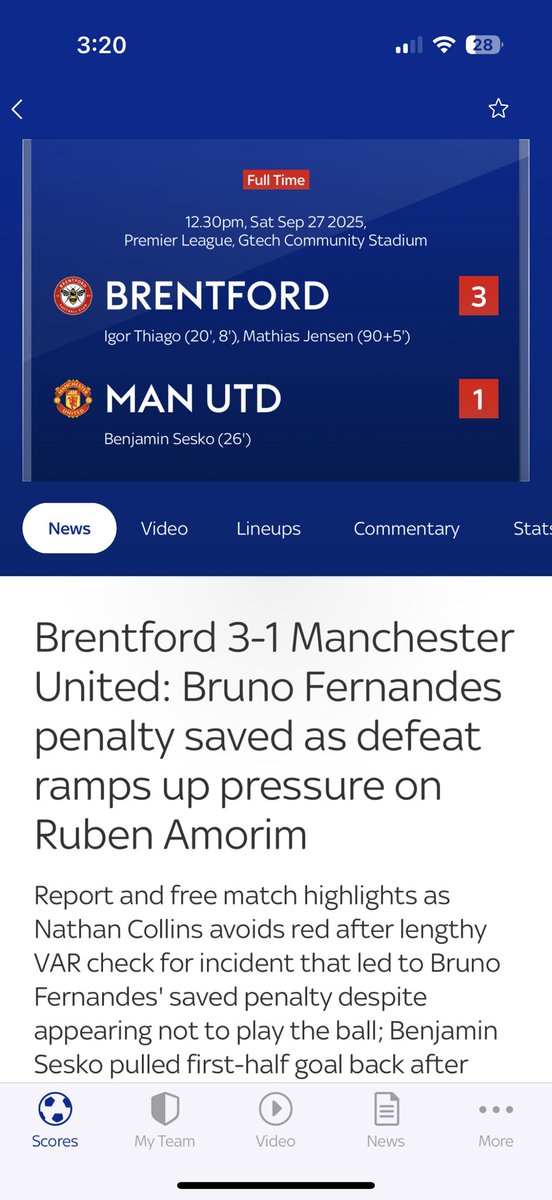Beating us is normal for United  but the next week goes back to normal lol