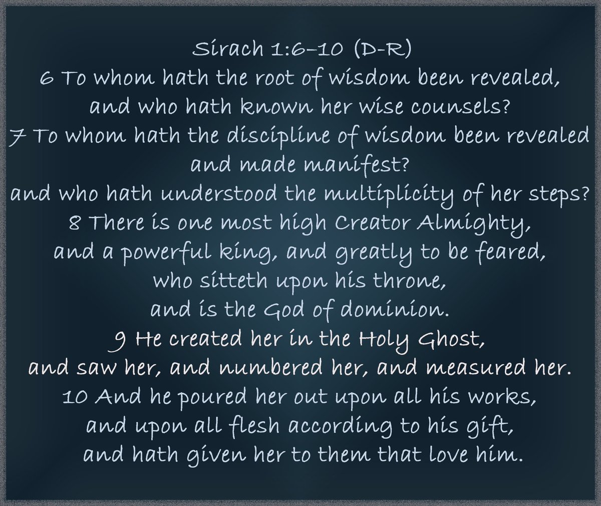 arphaschad's tweet photo. #Bible #Sirach #Ecclesiasticus. https://t.co/CyGrXU0pKI