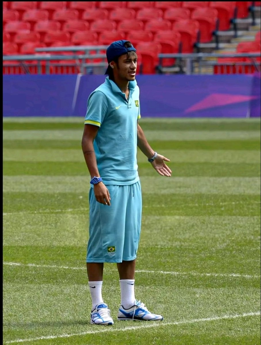 O jovem Neymar Jr. nos jogos Olímpicos de 2012. 📸