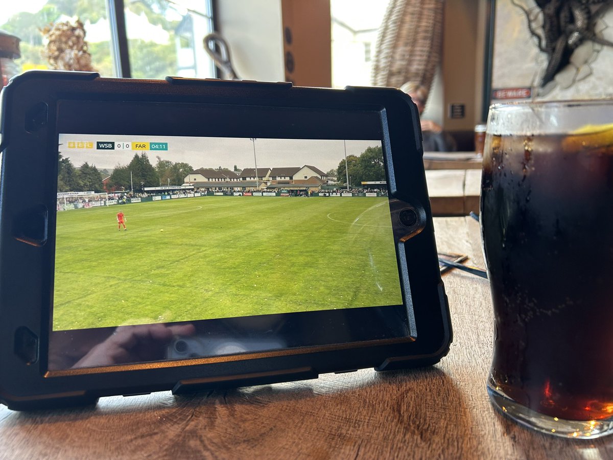 Watching <a href="/westburyutd/">Westbury United</a> over a pub lunch in North Devon 😎