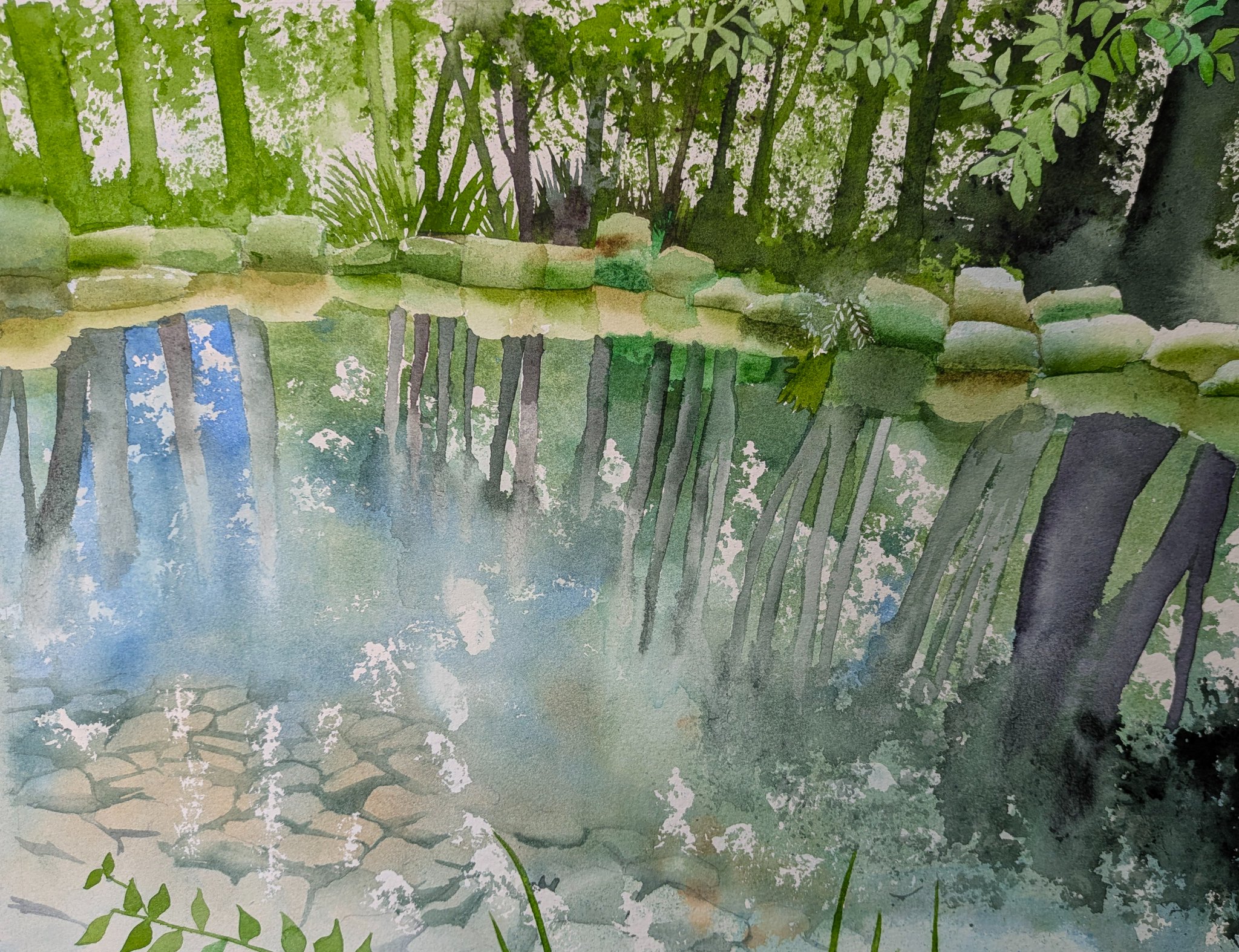 原画『 kid eye luck 』アクリル水彩 絵画 イラスト 魂 アート No.516 F4キャンバス 原画 アクリル画 人魚姫 人魚 mermaid