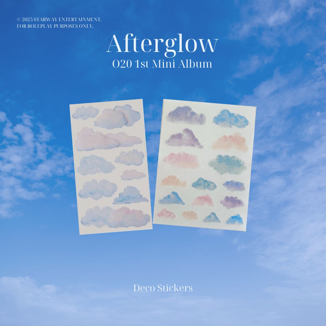 ㅤ
STARWAY ENTERTAINMENT

𝑂20
1ST MINI ALBUM: 𝐀𝐟𝐭𝐞𝐫𝐠𝐥𝐨𝐰
OFFICIAL MERCHANDISE
ㅡ PHOTOCARD : DECO STICKER 

27.09.25ㅤ
ㅤ
Out now!! 
👉🏻 [ RT to obtain ]
ㅤ