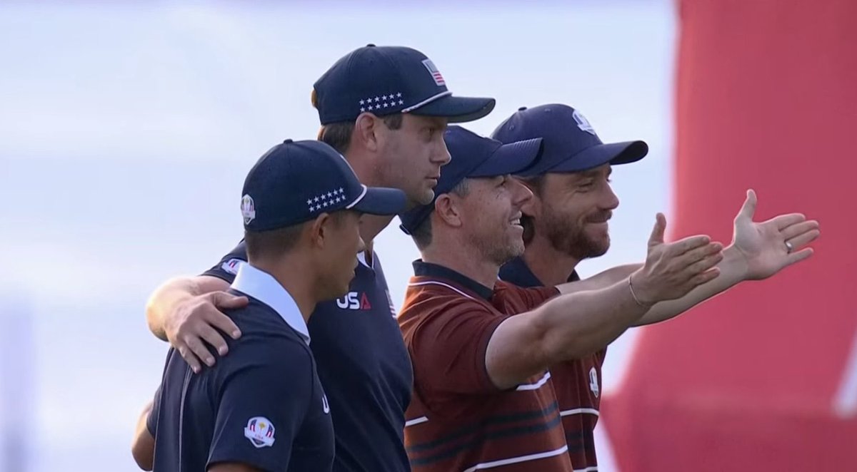 Harris English saw this and thought.. 

“Let’s bury these mfers”

And then he hits a big time birdie putt on the 1st, OH BABY.