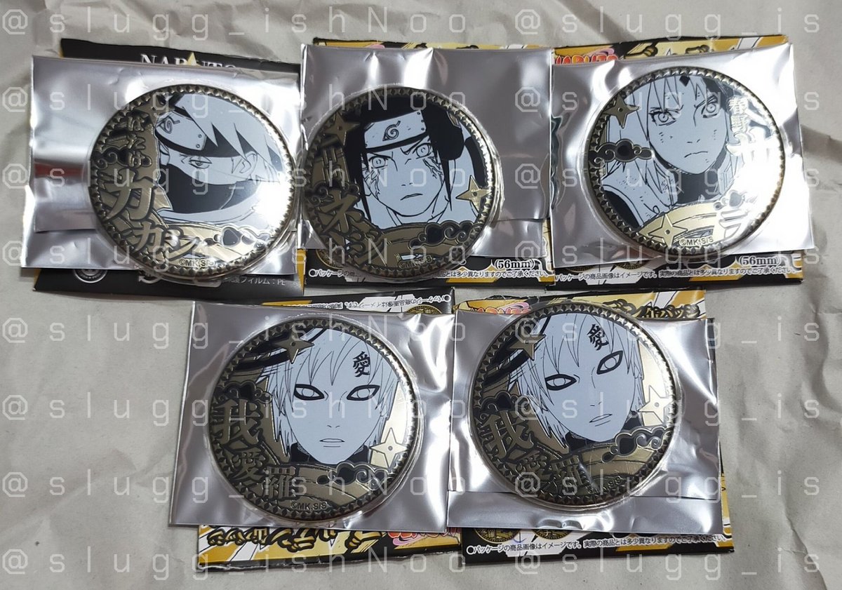 slugg_ishNoo's tweet photo. 📍พร้อมส่ง📍

🏮NARUTO 25th Anniversary🏮

☆ Golden Badge 
• คาคาชิ : 250 ฿
• เนจิ , ซากุระ : 200 ฿
• กาอาระชิ้นละ 190 ฿

*** คาคาชิ อม กาอาระ 1:1 ***

ค่าส่งไปรฯ : eco.40 / Ems 55
#ทากขายของ #ตลาดนัดnaruto #ตลาดนัดนารูโตะ https://t.co/euSyZn7JP9