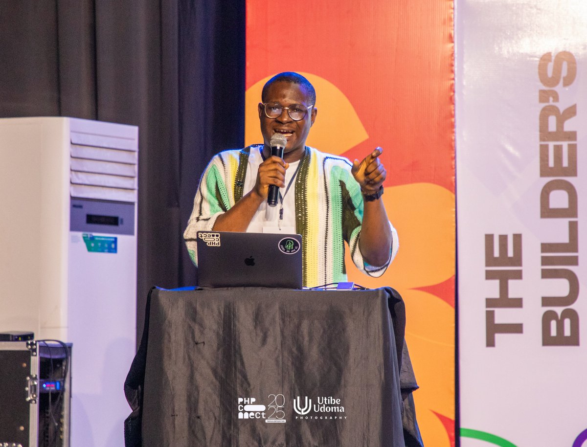 PhpTalks's tweet image. Builders are always shipping 🚢 
Your project is hanging at the dock collecting dust

&quot;If you are not ashamed of your first release, you took too long to release&quot;

Kyrian Obikwelu - Keynote Speaker, PHPCONNECT’25 

#PHPCONNECT25 #PHPCONNECT #buildersedition #PHPCONNECTuyo