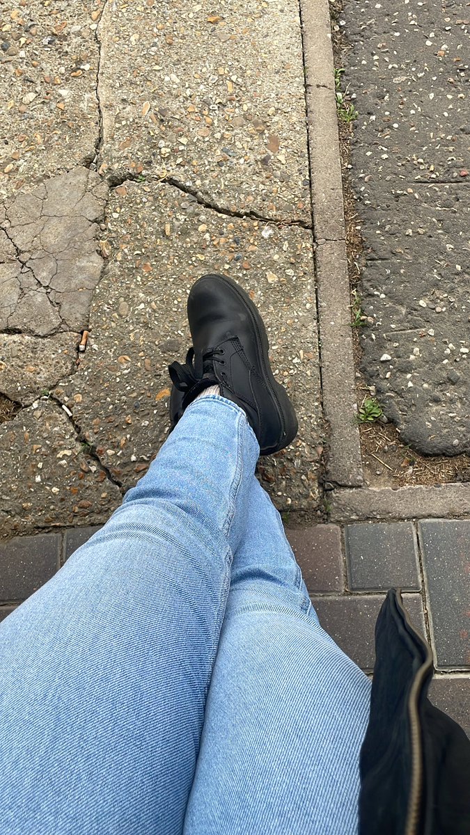 On my way to LFP! (Yes these are steel toe boots 😏)