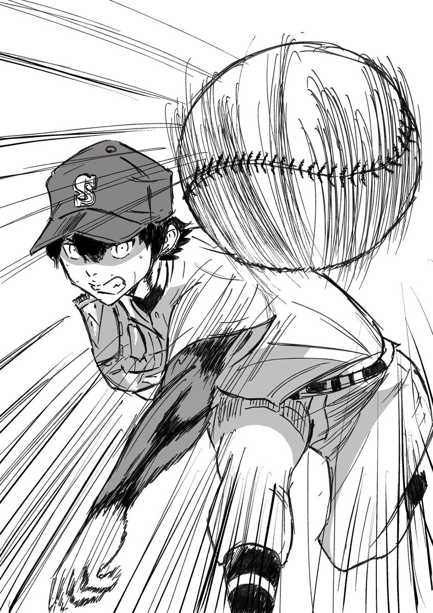 ダイヤのA 沢村栄純 #おえかき #イラスト 模写