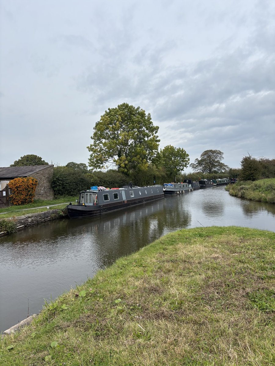 We’re at Bosley Locks waiting to see Becky who’s doing 100 mile run around the Cheshire locks!