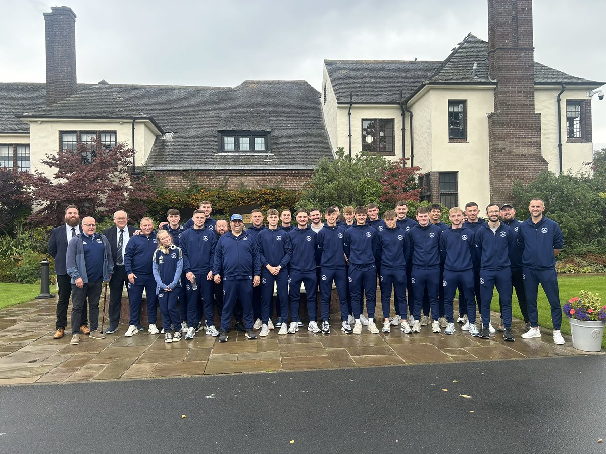 InvergordonFC's tweet photo. We are geared up and ready to make history in the Scottish Cup 1st Round v @GlenaftonAJFC! 🏆⚽ Let’s bring it home! 
#InvergordonFC @ScottishCup 
A massive thank you to #Scotbuild for sponsoring our sharp new pre-match tracksuits – looking the part and feeling the part! 💙 https://t.co/IeHtF4IQgy