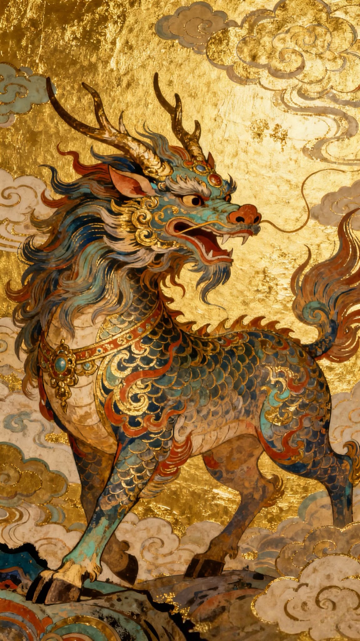 麒麟獣文花生 麒麟獣文花生 麒麟獣文花生 麒麟 Kirin (Qilin) 神谷哲史