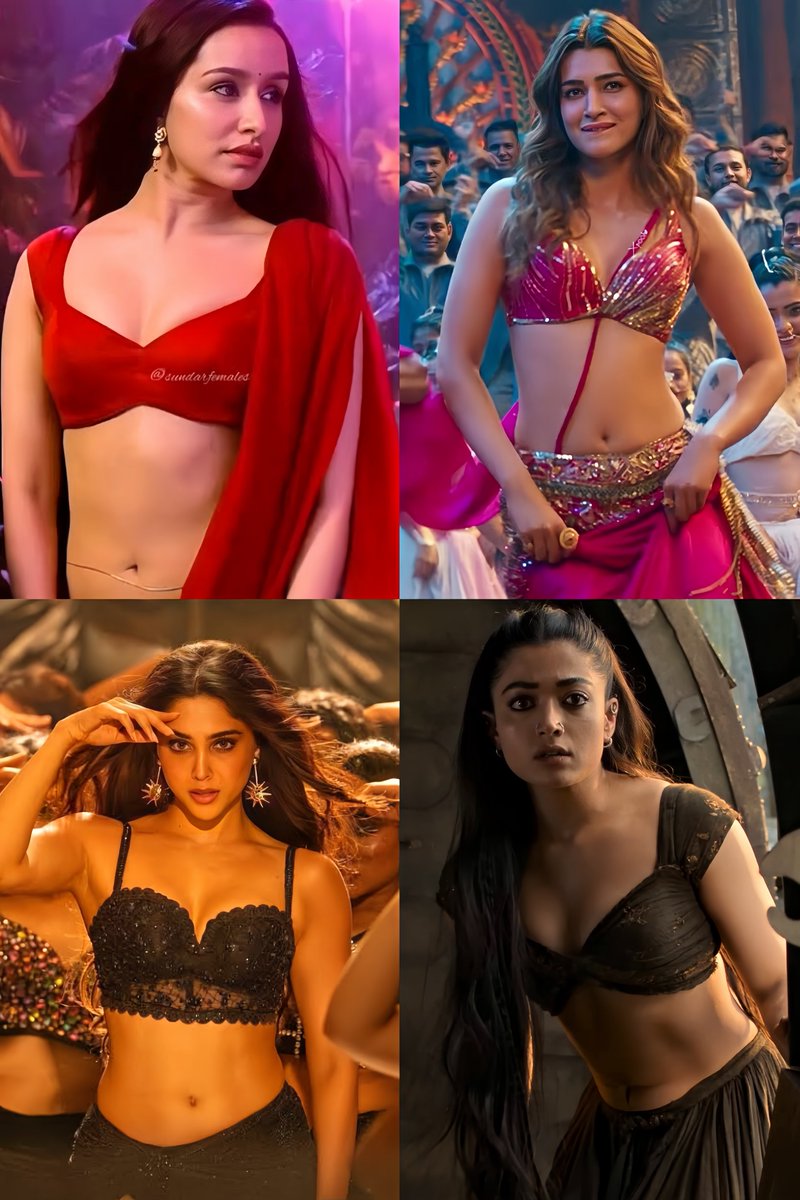 hotties__69's tweet photo. #ShraddhaKapoor 
#kritisanonhot 
#sarvari
#RashmikaMandanna https://t.co/Y9xmVMIjid