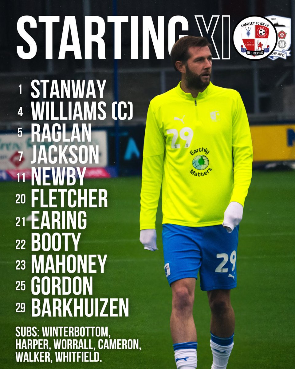𝗧𝗲𝗮𝗺 𝗡𝗲𝘄𝘀 🗞️

1️⃣ Just a single change with Booty coming in
🔄 Harper and Whitfield both make the bench

#WeAreBarrow