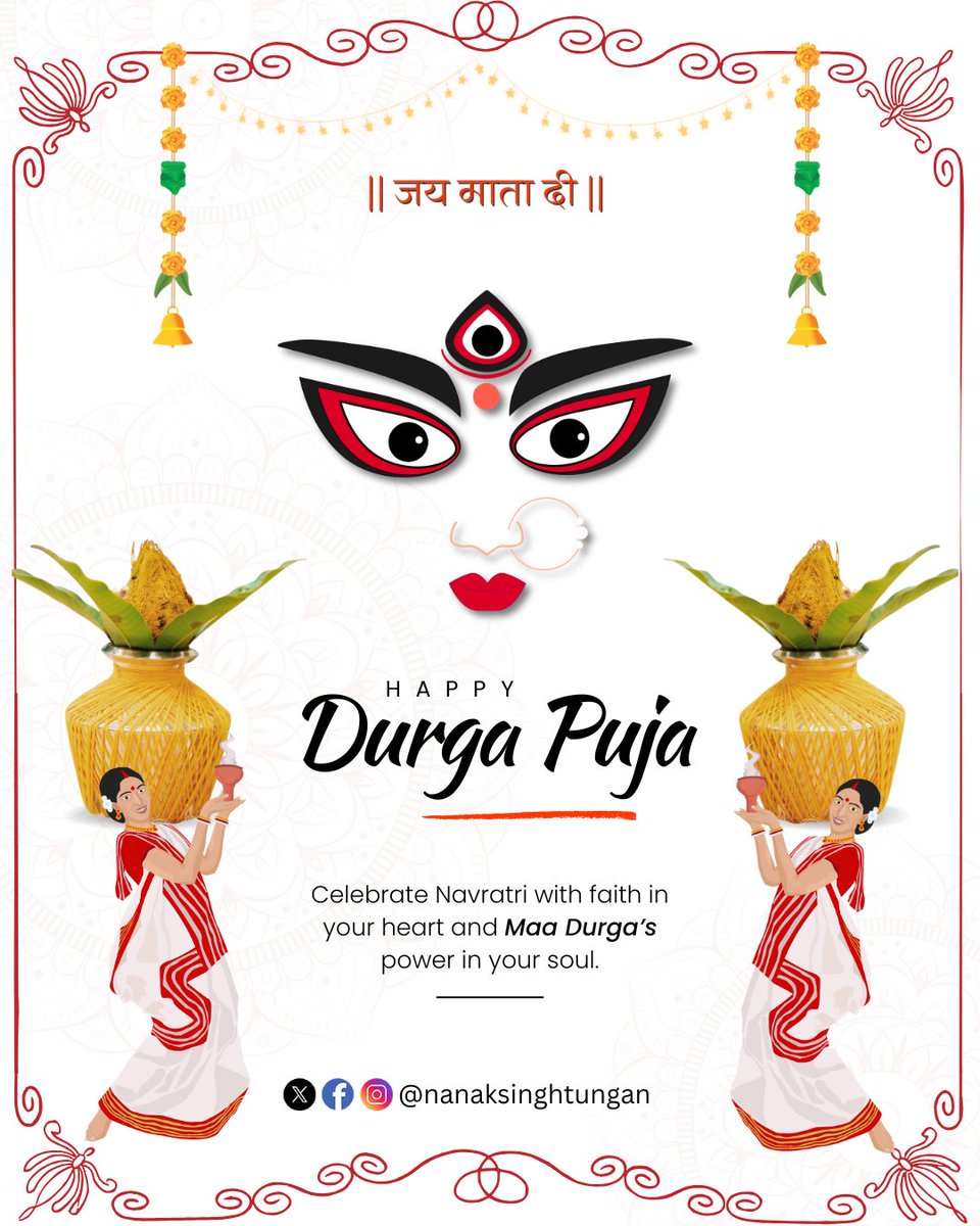 nanaksinghtunga's tweet photo. May Maa Durga’s blessings empower you with strength, wisdom, and endless happiness this Ashtami. 🌸✨ #DurgaAshtami #Navratri2025 #Navratri https://t.co/1X3BcYwxEN