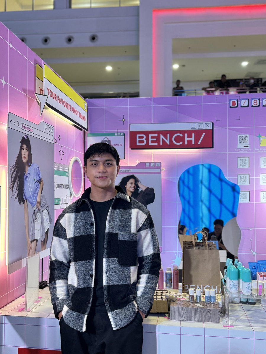 Sparkle_GMA's tweet image. Spotted: BENCH/ endorser Royce Cabrera at TikTok Shop’s Super Brand Day in Glorietta! 

#RoyceCabrera