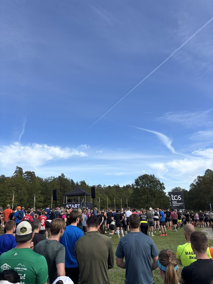 Många blåvita på Lidingö idag!