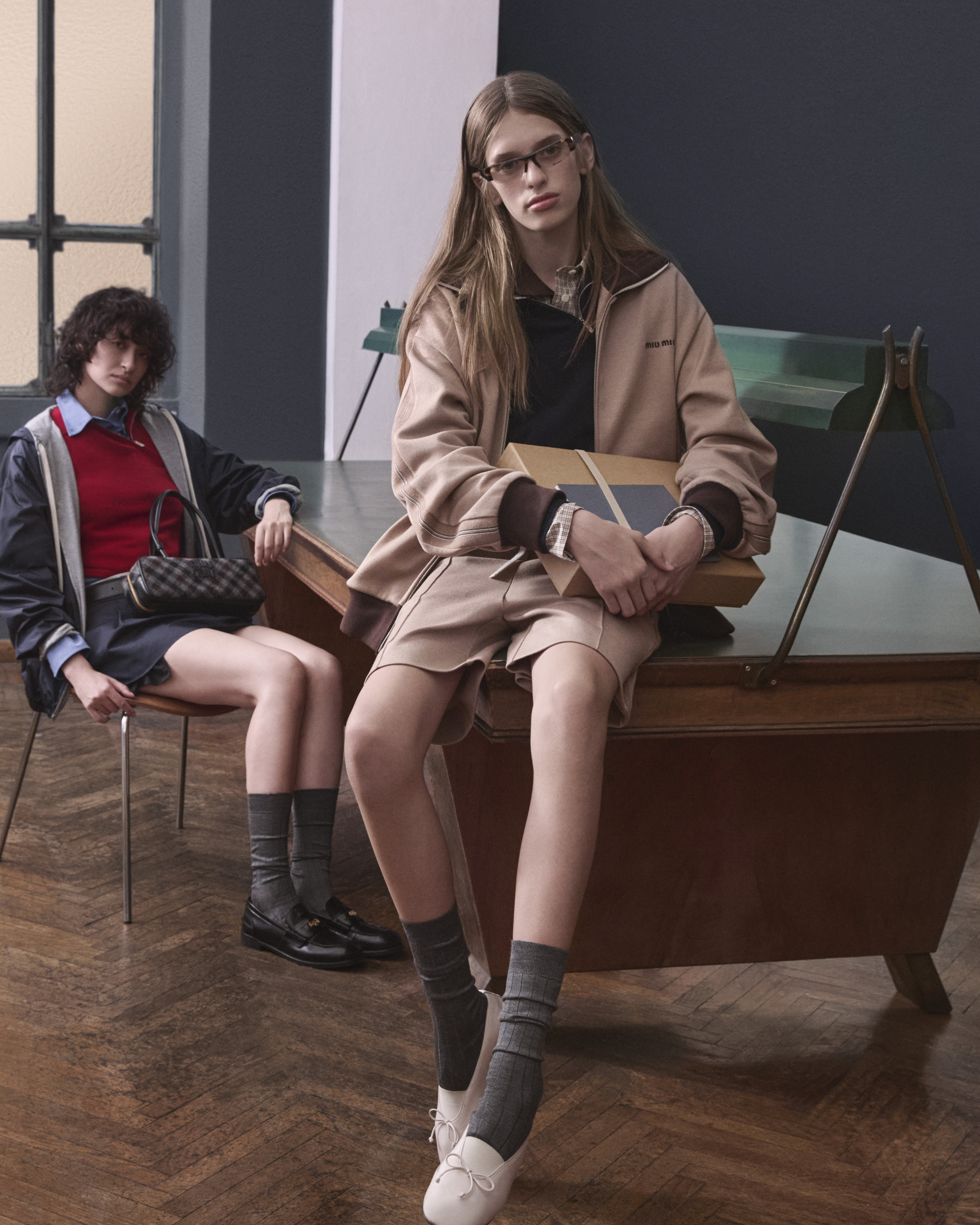 MIU MIU 今期今季ポップアップ限定 ポロシャツ 半袖 Miu Miu ポロシャツ | ブルー | FARFETCH JP