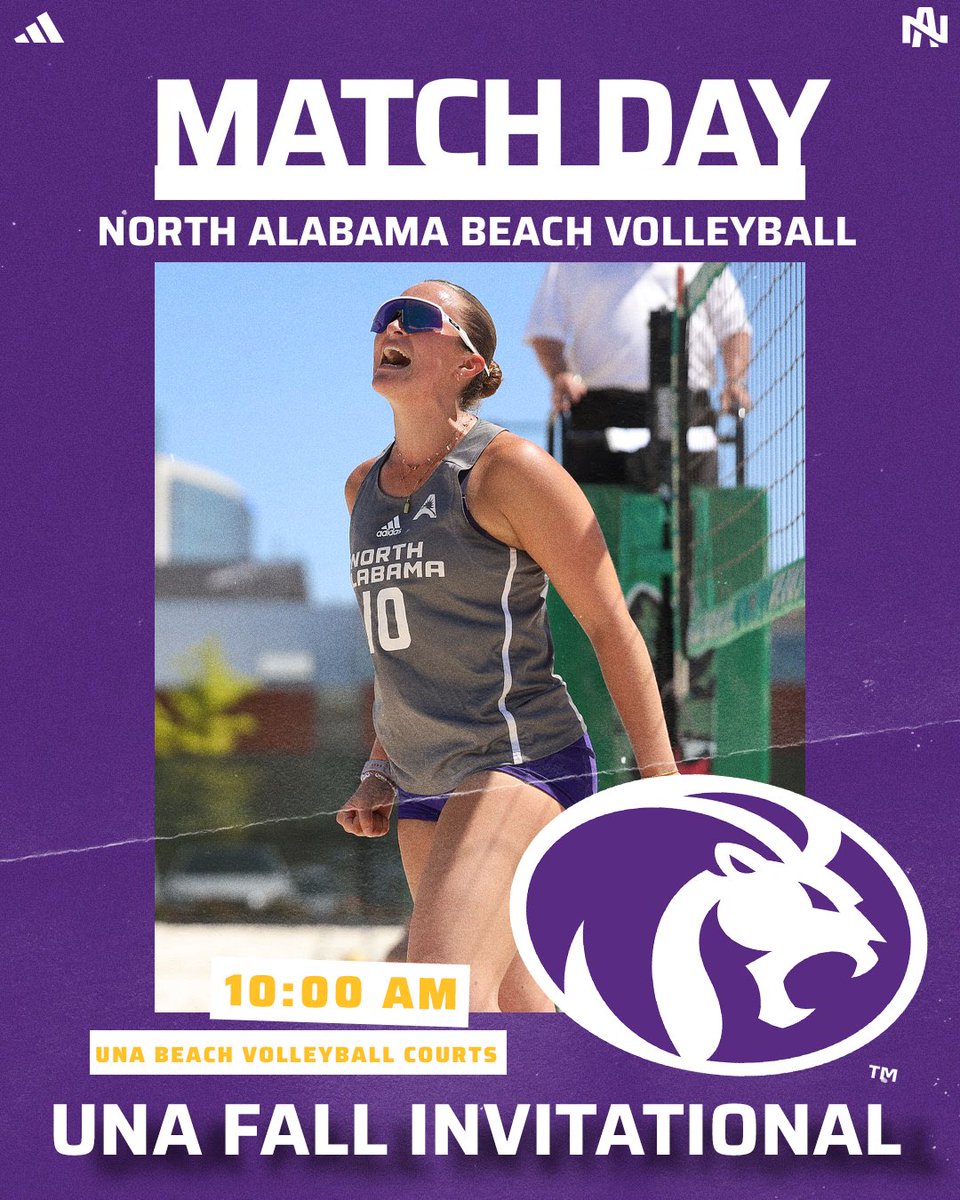 Let the FALL begin! 😎

🆚: UNA Fall Invitational
📍: Florence, AL
⏰: 10 AM
🏟️: UNA Beach Volleyball Courts

#RoarLions🦁