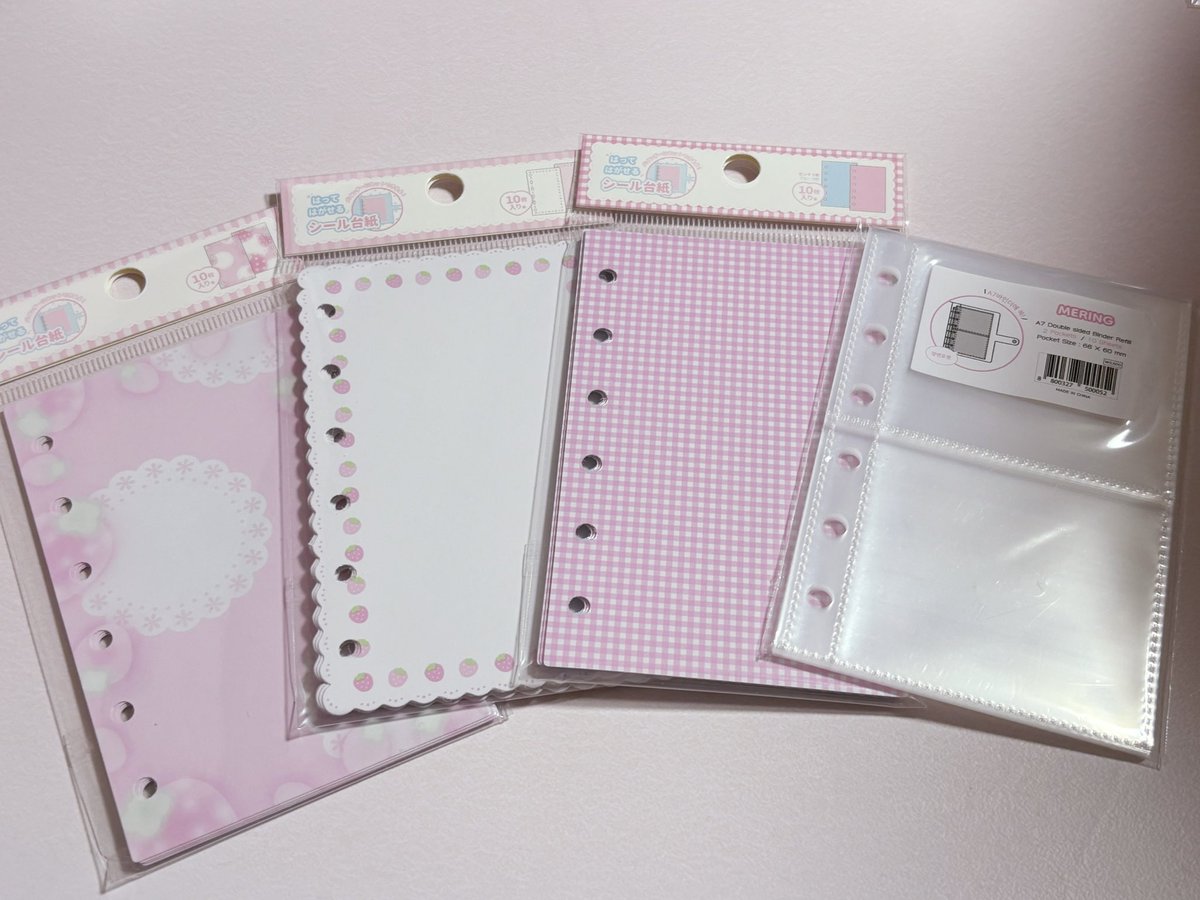 MERING メリング シール帳 バインダー デニム イチゴ mering メリング バインダー A7 - メルカリ