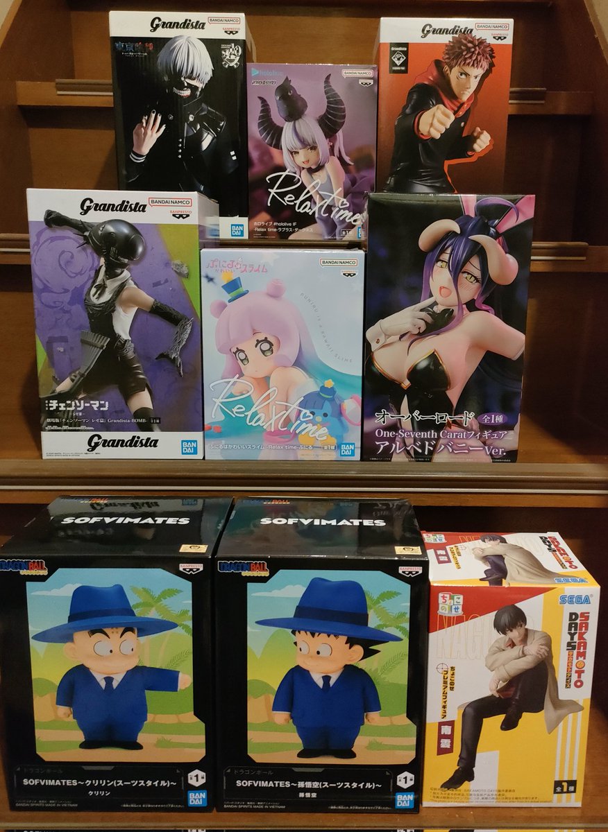最近の獲得品！
東京喰種欲しかったので取れてよかった🥰
けどホロライブが激ムズだった~😭
心折れかけた😓