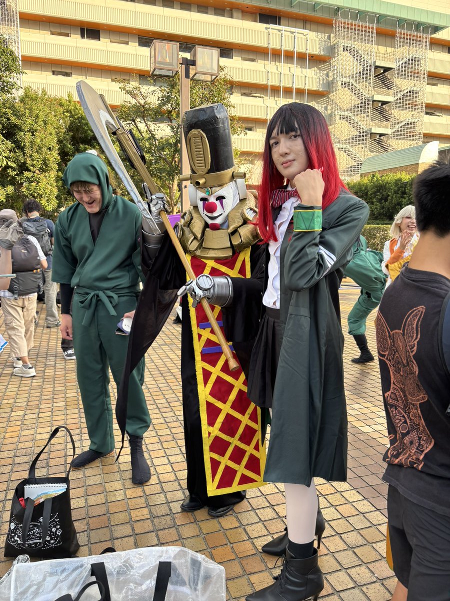 ９/２７のアコスタ池袋サンシャインシティで一緒に写真撮ったコスプレキャラ！
アーマードオールマイト：<a href="/kaki_cosplay/">夏鬼@27a!</a> 
デンジ：<a href="/yukimuraphoto/">YuKimura📷</a> 
#アコスタ池袋　#アコスタ #ウィンドブレーカー　#椿野佑　#コスプレ