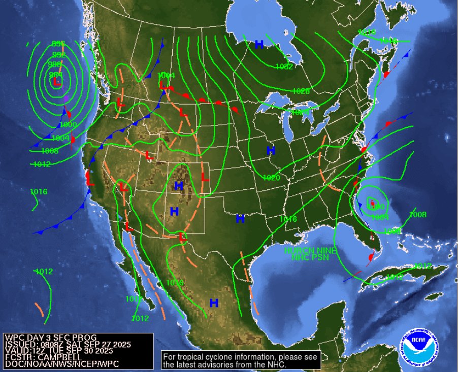 JimCantore's tweet image. Ok so on to #PTC9 which will become #imelda over the weekend.  Guidance continues us down a indecisive path in terms of whether its coming ashore or going out to sea.  Regardless it gets tangled up with the current front over the southeast and that will aid in VERY HEAVY RAIN…