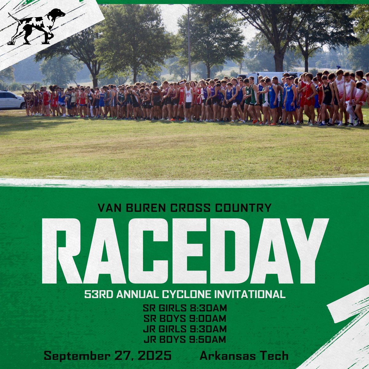 NorthridgeXC's tweet photo. Northridge heads down to Russellville this morning!!! https://t.co/w89OTo5t4I