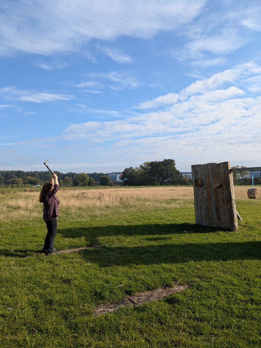 Adventurefields's tweet image. A surprise 'to release your inner viking' is the only clue they got. 
These guys had a great surprise Axe and Knife throwing experience this morning! 
thetournamentground.co.uk

#NottinghamshireDaysOut #BlythUK #EastMidlandsAdventure #NottsAdventure #UKFarmFun #RuralAdventures