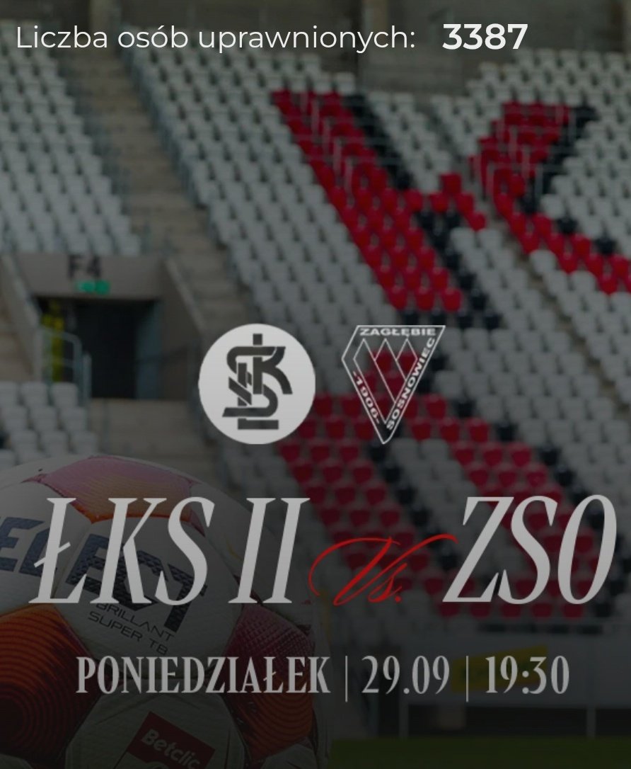 Która opcja jest prawdziwa?
- będzie 3000 kibiców Legii &amp; Zagłębia 
- 3000 operatorów kamer 
- błąd strony 
- karnetowicze dostali darmowy bilet na ten mecz