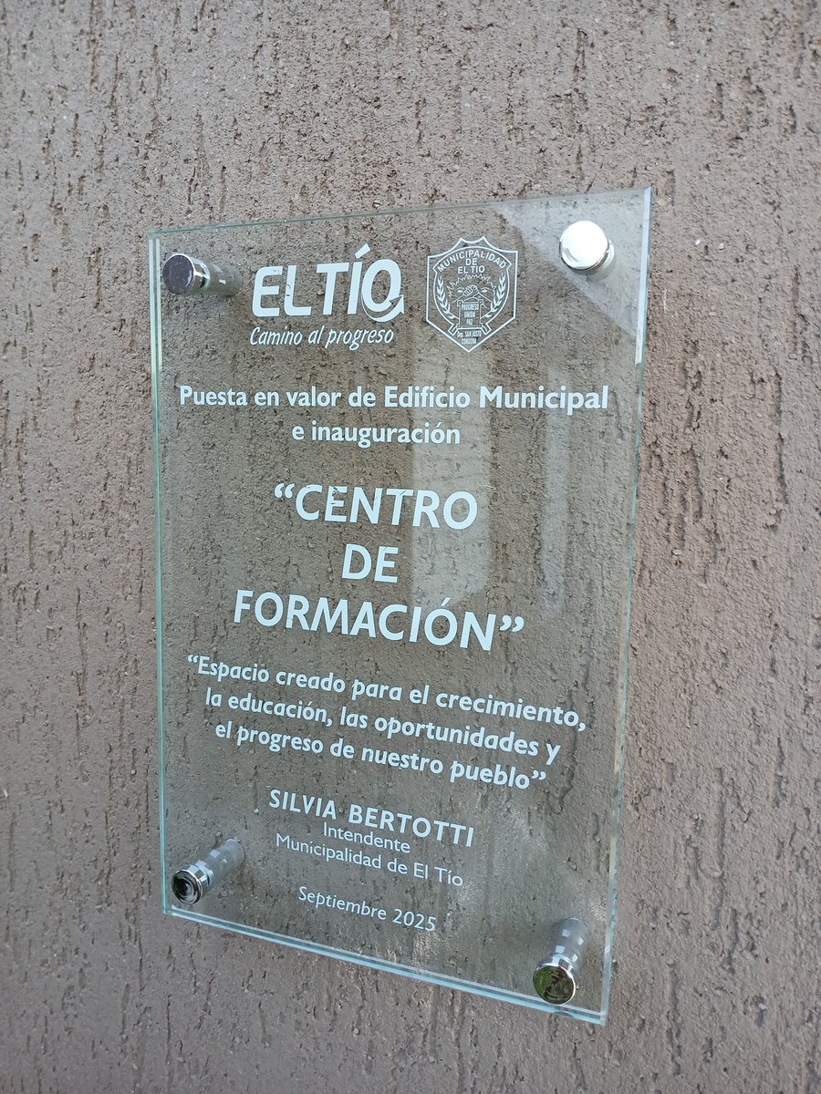 En #eltio estuve a cargo de la Conducción del Acto Inauguración del Centro de Formación de <a href="/Municipioeltio/">Municipalidad de El Tío</a> Es un espacio destinado a la capacitación y el aprendizaje. Otro gran evento en el que me toca comunicar. #Periodismo #Institucionales