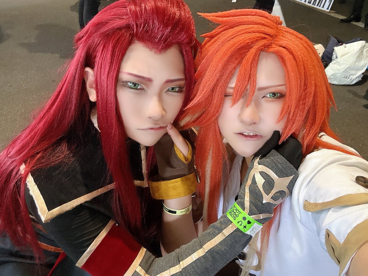 いつもだったら終電までいったとお喋りして帰るけど流石に2人ともヘロヘロで解散した😂🖐️
前泊からありがとう〜〜🥹🥹🥹
アッシュめちゃくちゃかっこよくてェ〜🥹
まさか自分がルークやる日が来るなんて思わなかったよ〜！！
アビスっていいよな〜て噛み締めた🥹
来年のゲムショもいったと居ます😃💕