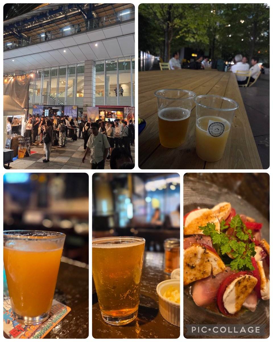 昨日のビール！
両国ポパイ→品川大江戸ビール祭り
外で飲むの気持ちよかった