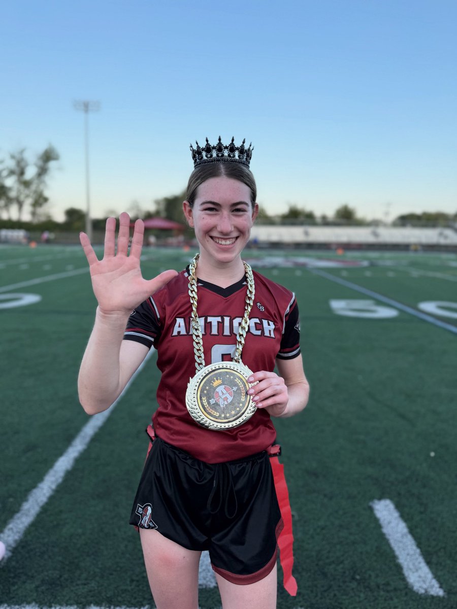 Big shoutout to our defensive player of the game, Abby Fuesting! 🙌🔥

5 INTs – 2 Pick 6s 🏃‍♀️💨

#OwnTheThrone 👑