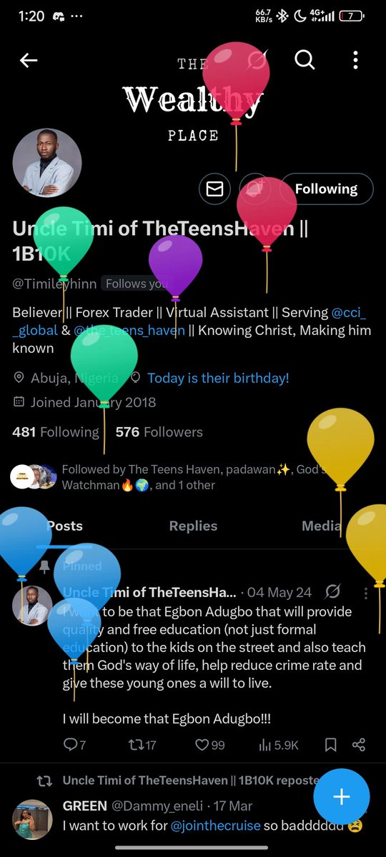 Happy birthday Uncle <a href="/Timileyhinn/">Uncle Timi of TheTeensHaven || 1B10K</a> 
All of Christ in you....
Thank you for being a blessing to this generation