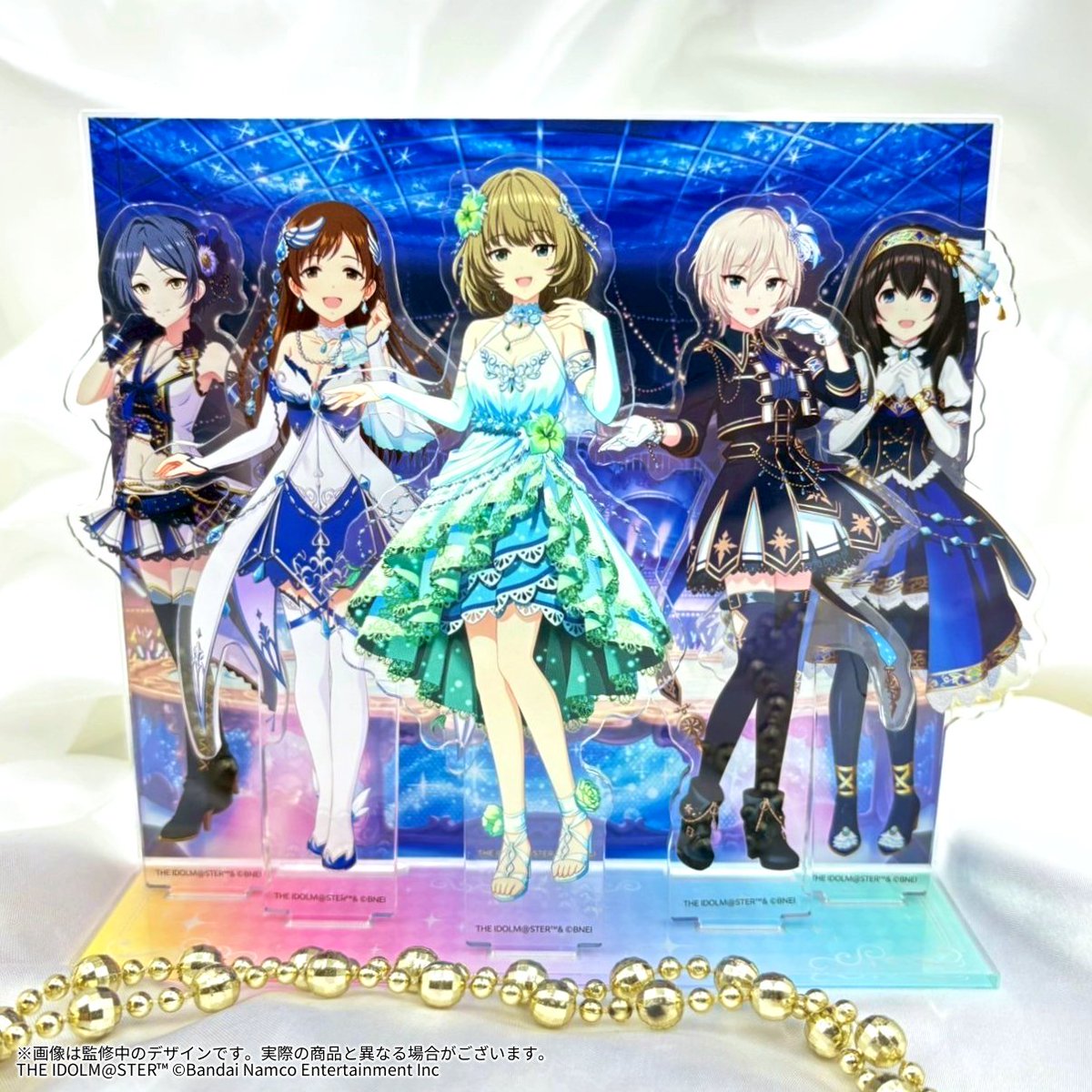 imas_CGofficial's tweet image. ┈┈┈┈ ❁ ❁ ❁┈┈┈┈┈

 #デレステ10thツアー千秋楽
　 　開催記念グッズ
  
  　　受注明日まで‼️

┈┈┈┈ ❁ ❁ ❁┈┈┈┈┈

カスタマイズ例をさらにご紹介💫

台座は5種類、背景は15種類、
アイドルはもちろん190名🌟

💎グッズ特設サイト
shop.asobistore.jp/feature/cg_10t…