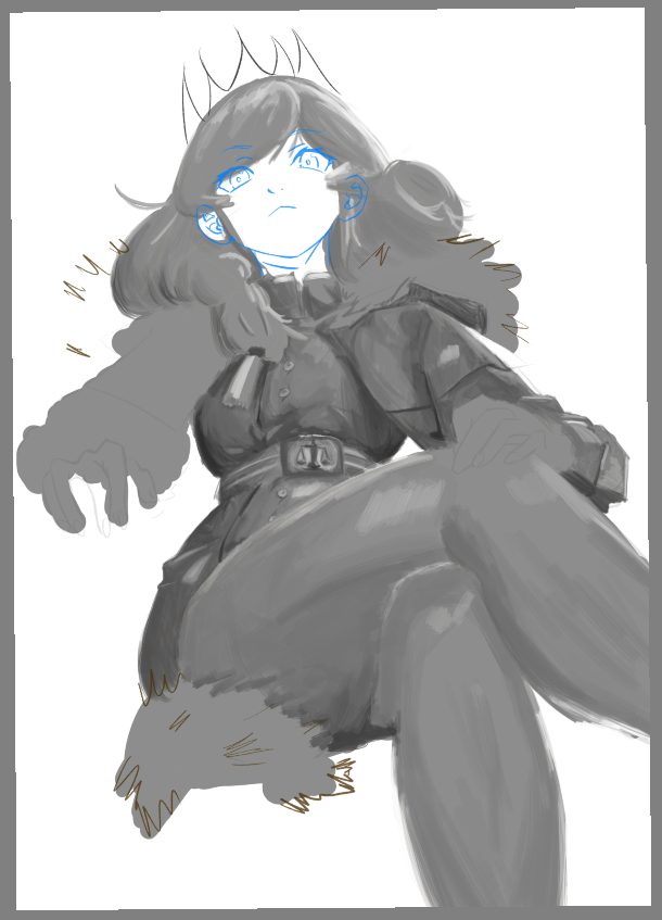 DrawingSvin's tweet photo. STREAM IS OVER
thanks to the people who showed up.
progress so far

Notes: 
- I think I will redo the hair eventually because now it just looks bad. https://t.co/prkYY4hXAD