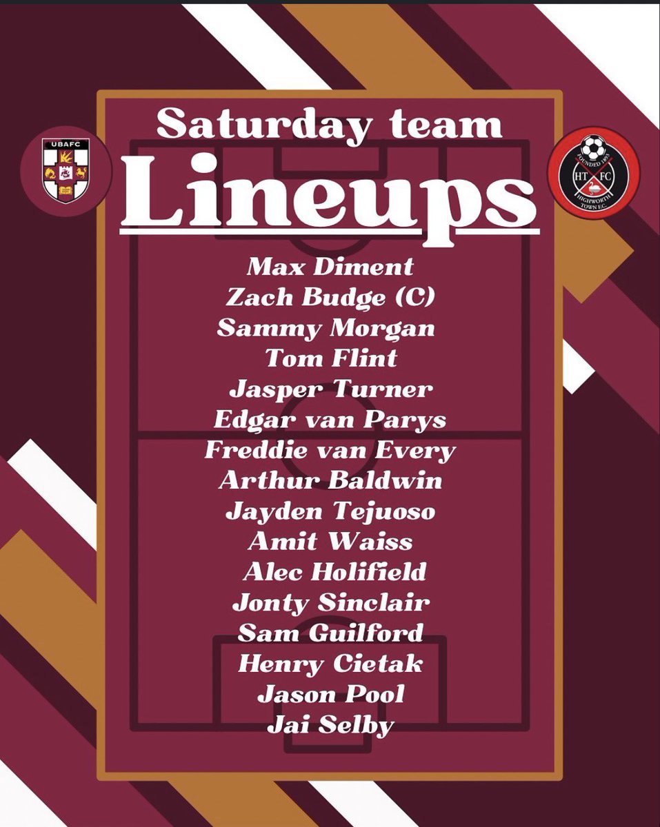 𝐓𝐞𝐚𝐦 𝐍𝐞𝐰𝐬 📋

The squad travelling to face <a href="/TSods/">Chipping Sodbury Town FC</a> this afternoon 👕 

#ubafc
