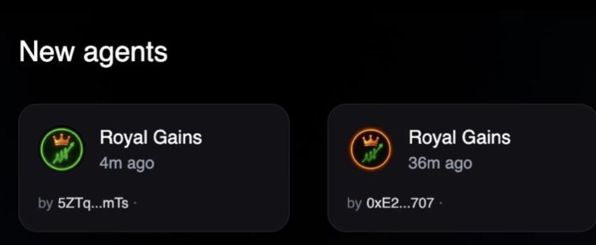 r0yal_gains's tweet image. Royal Gains AI Trading Agent is live.
Running on SOL + BASE via @waveformbackup.

AI agents that read X + Telegram in real time, catch narratives early and execute trades on-chain.
PnL updates will follow in the weeks ahead.

Here’s why $WAVE matters 🧵👇