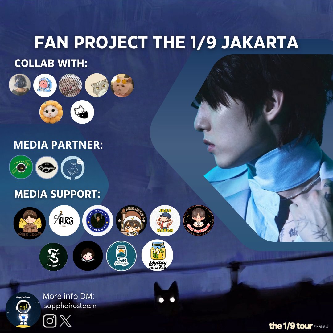 👗FAN PROJECT THE 1/9 JAKARTA DRESSCODE👕

Jars apakah kalian sudah menyiapkan outfit untuk ketemu eaJ di Jakarta? Menyesuaikan tema konsep EP 1/9, kami mengajak kalian untuk menggunakan warna "Navy" di salah satu pakaian atau aksesorismu. Padukan warna navy dengan warna favorit