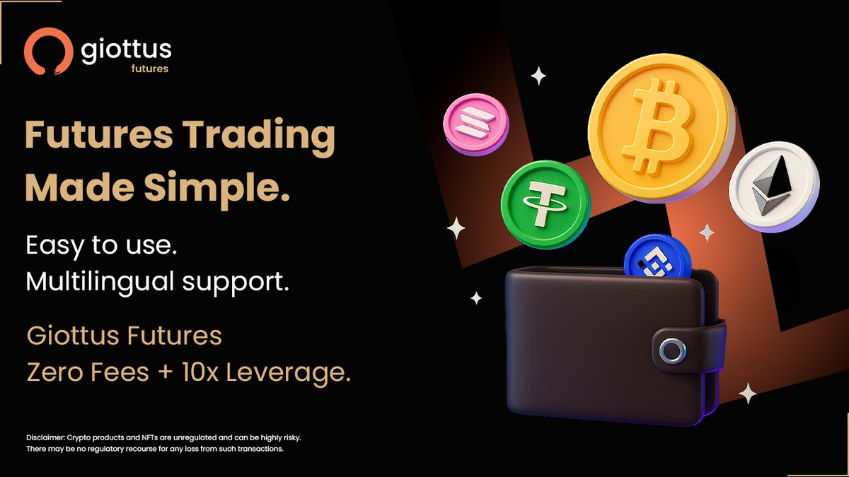 🚀 Futures made easy, profits made smarter. Trade with 10x leverage, zero  fees & multilingual support. Start today 👉 https://t.co/aJOkuUIxrp  #GiottusFutures #CryptoIndia #Bitcoin #Crypto