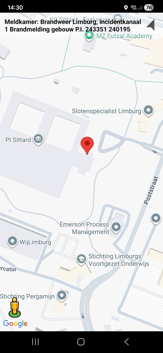 Brandmelding Gebouw in Sittard