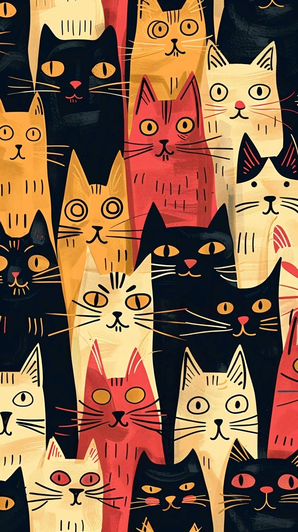choo31578467's tweet image. A forest of eyes, each one a different kind of quiet.
Some watch. Some wait. All are aware.

Share with someone who’d get it.
catart #felinevibes #whimsical #popart #illustration #wallpaper #dejavuwallpaper #colorful #moodboard #digitalart