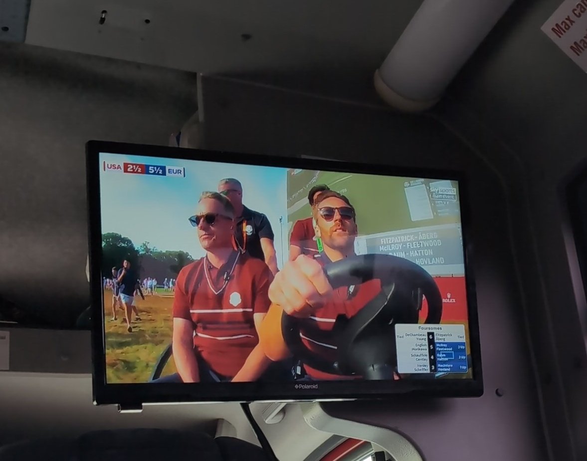 The road trip to <a href="/hglproam/">HGL Pro Am</a> is underway

#RyderCup on the TV, and plenty of blue on the board

Next stop 🏴󠁧󠁢󠁳󠁣󠁴󠁿