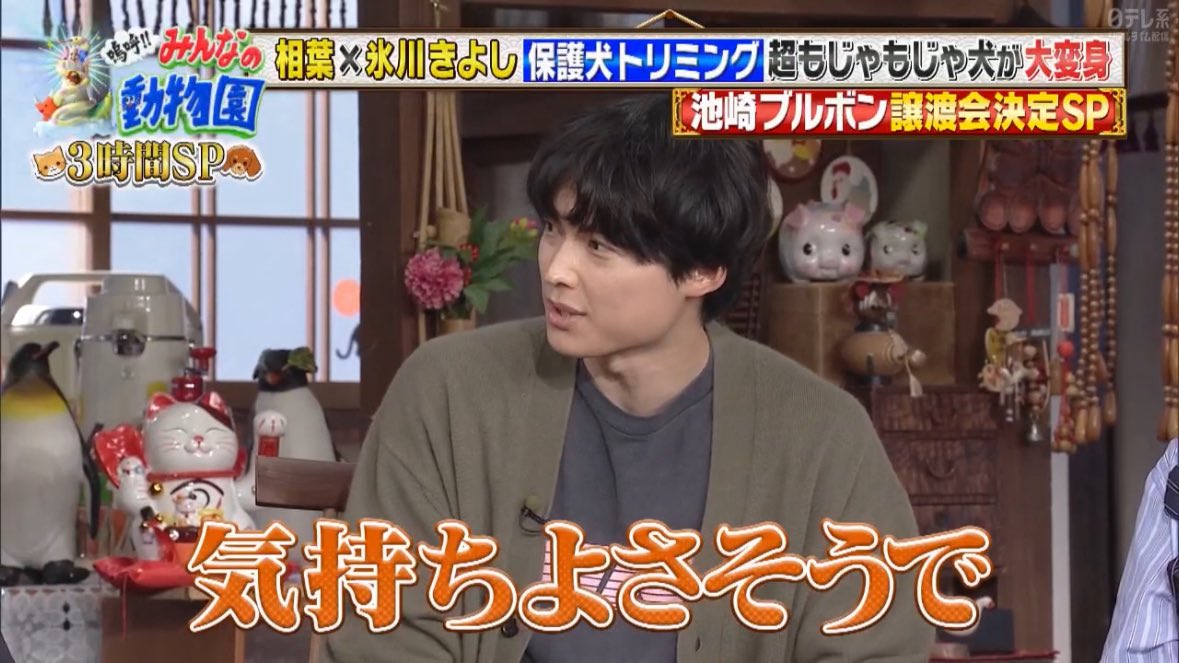 Ama_STho's tweet image. #嗚呼みんなの動物園
#相葉雅紀
#松村北斗
相葉くんと北斗くんが同じ画面に😭
ありがとうありがとう😭