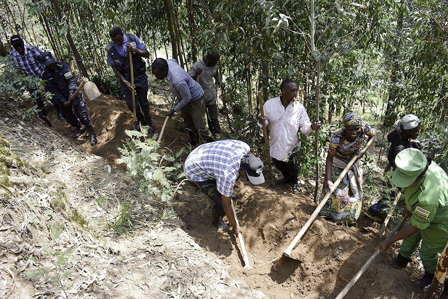 rulindodistrict's tweet image. Kuri uyu wa gatandatu #Rulindo hakozwe umuganda usoza ukwezi kwa cyenda,ku rwego rw'Akarere wakorewe #Kisaro hacukurwa ndetse hasiburwa imirwanyasuri.
umuganda witabiriwe n'Umuyobozi w'Akarere ushinzwe ubukungu @RugerinyangeT n'ushinzwe imibereho myiza @MutagandaT.@RwandaLocalGov