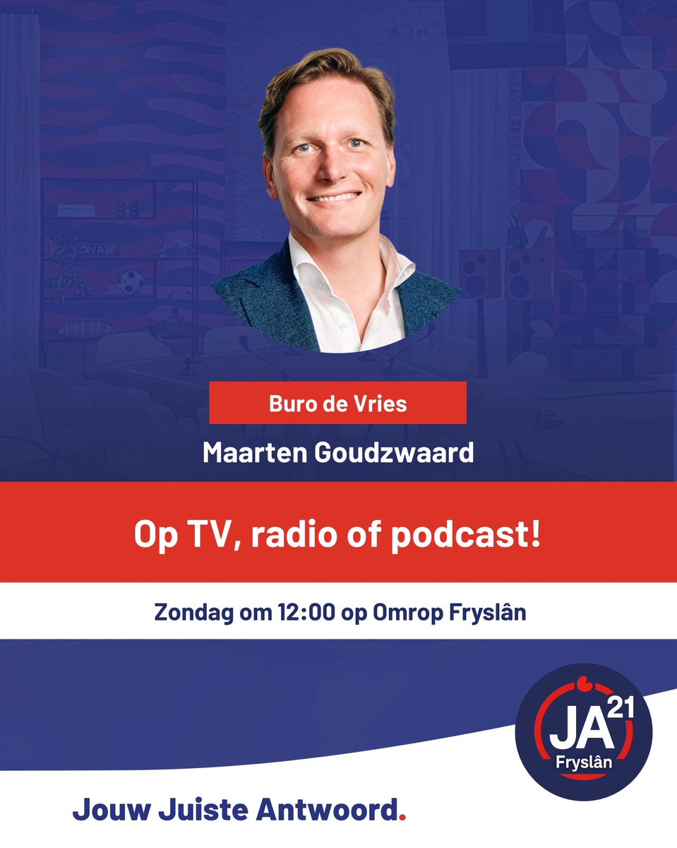 Het cultuurdebat in de Staten, Gaza, verzet tegen AZC’s en de discussie over gaswinning in Groningen.

Morgenmiddag spreken Maarten Goudzwaard, Amerins Geveke en Femke Molenaar hierover bij Buro de Vries. Kijk en luister mee!

🕛 12:00
📺 Omrop Fryslân
🎧 Later terug te luisteren